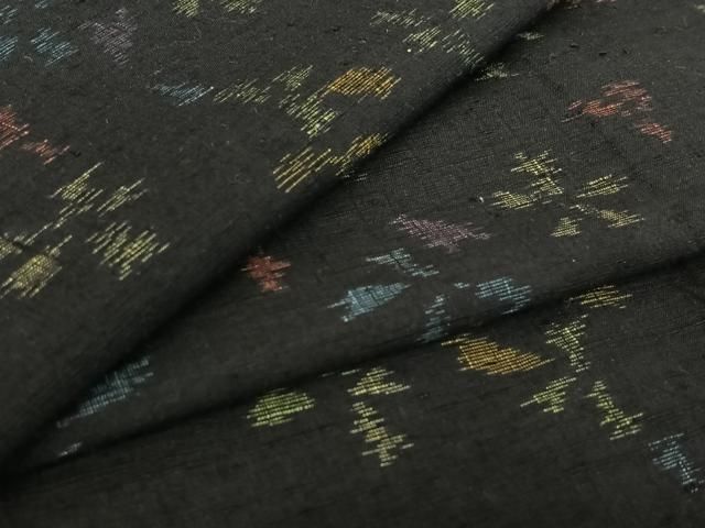 平和屋着物 上質な紬 単衣 舞花文 正絹 jh