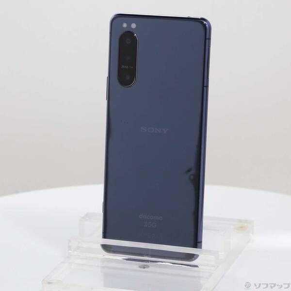 中古品〕 Xperia 5 II 128GB ブルー SO-52A docomoロック解除SIMフリー