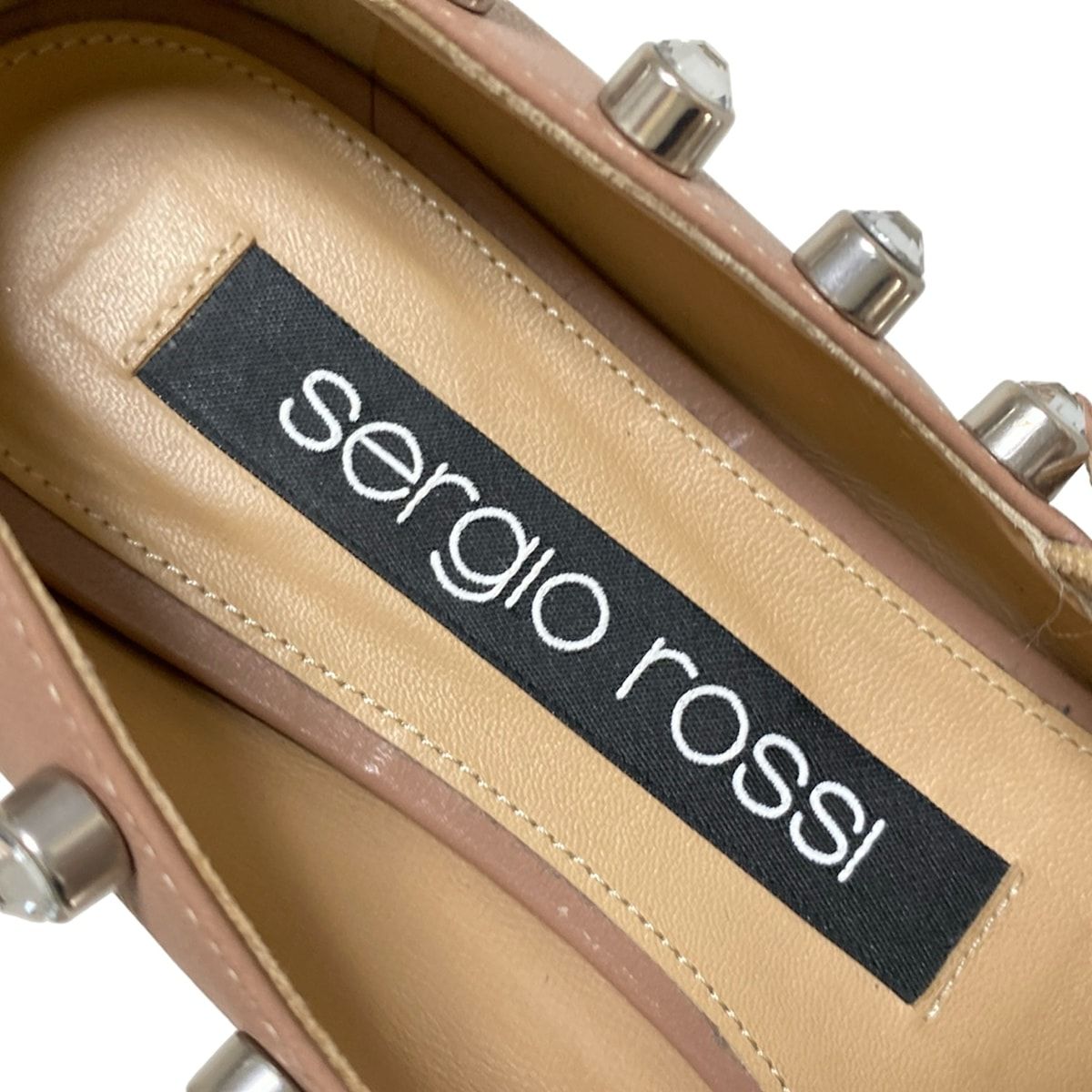 セルジオロッシ フラットシューズ 351/2 レディース - ピンクベージュ