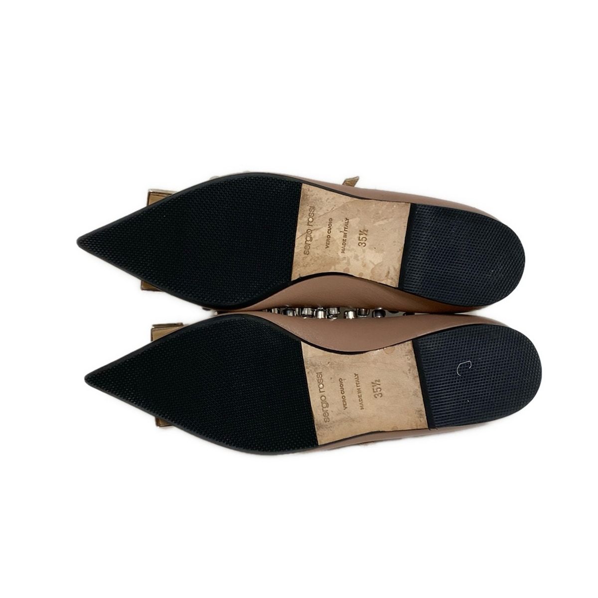 セルジオロッシ フラットシューズ 351/2 レディース - ピンクベージュ