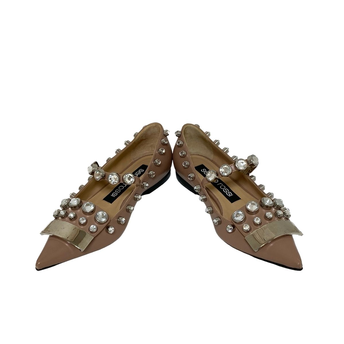 セルジオロッシ フラットシューズ 351/2 レディース - ピンクベージュ