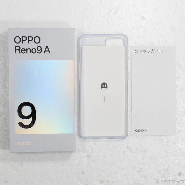 中古品〕 OPPO Reno9 A 128GB ムーンホワイト CPH2523 SIMフリー【352