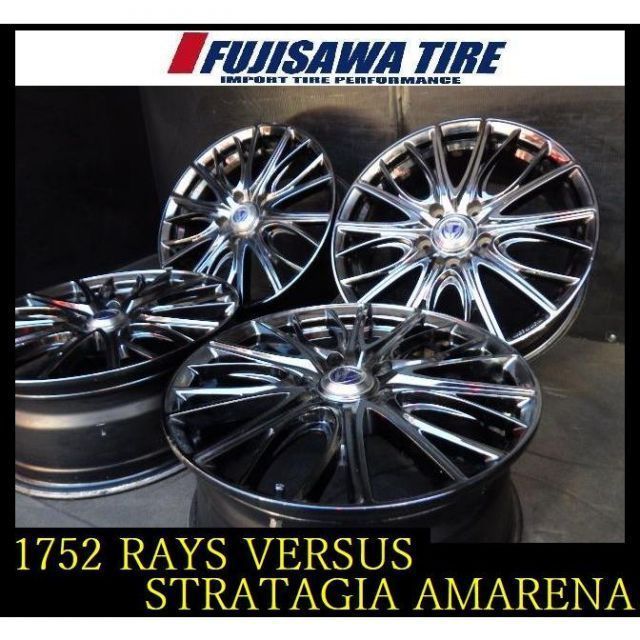 1752 RAYS VERSUS AMERANA 17 x 7 J 5穴 PCD 114 3 55 4本