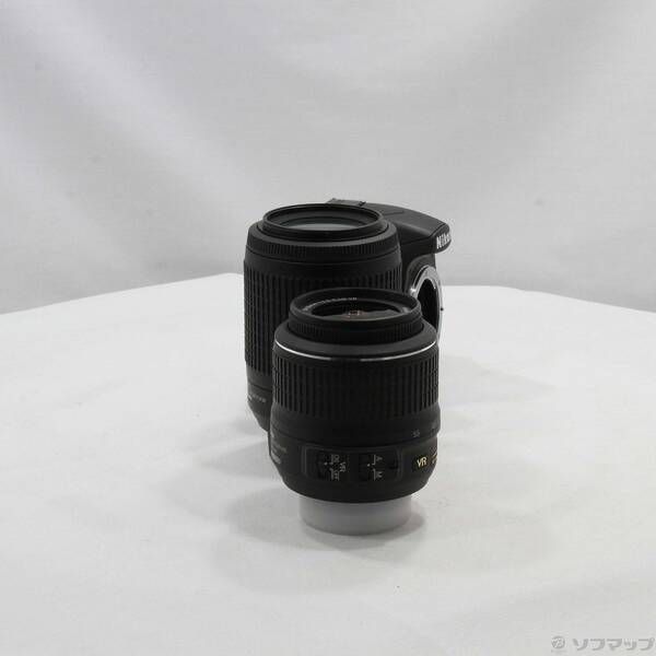 中古品〕 NIKON D3200 ダブルズームキット (2416万画素／SDXC)【262