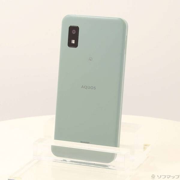 中古品〕 AQUOS wish 64GB オリーブグリーン SHG06 au SIMフリー【368