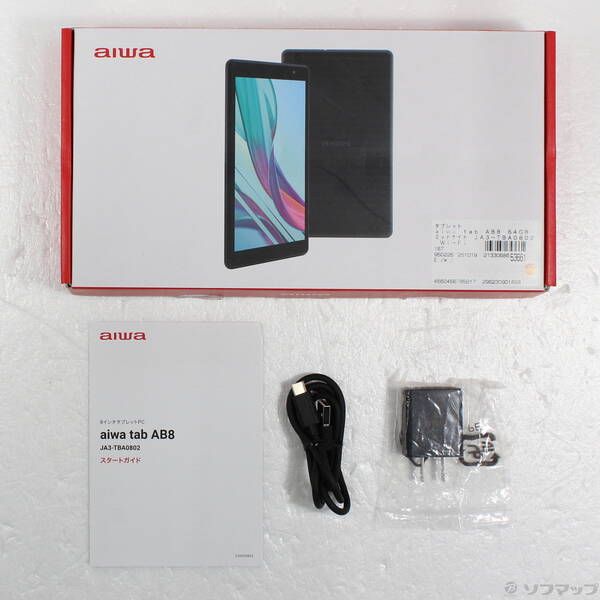  〔 品〕 aiwa tab AB 8 64 GB ミッドナイト JA 3 TBA 0802 Wi Fi 297 Androidタブレット本体 タブレット