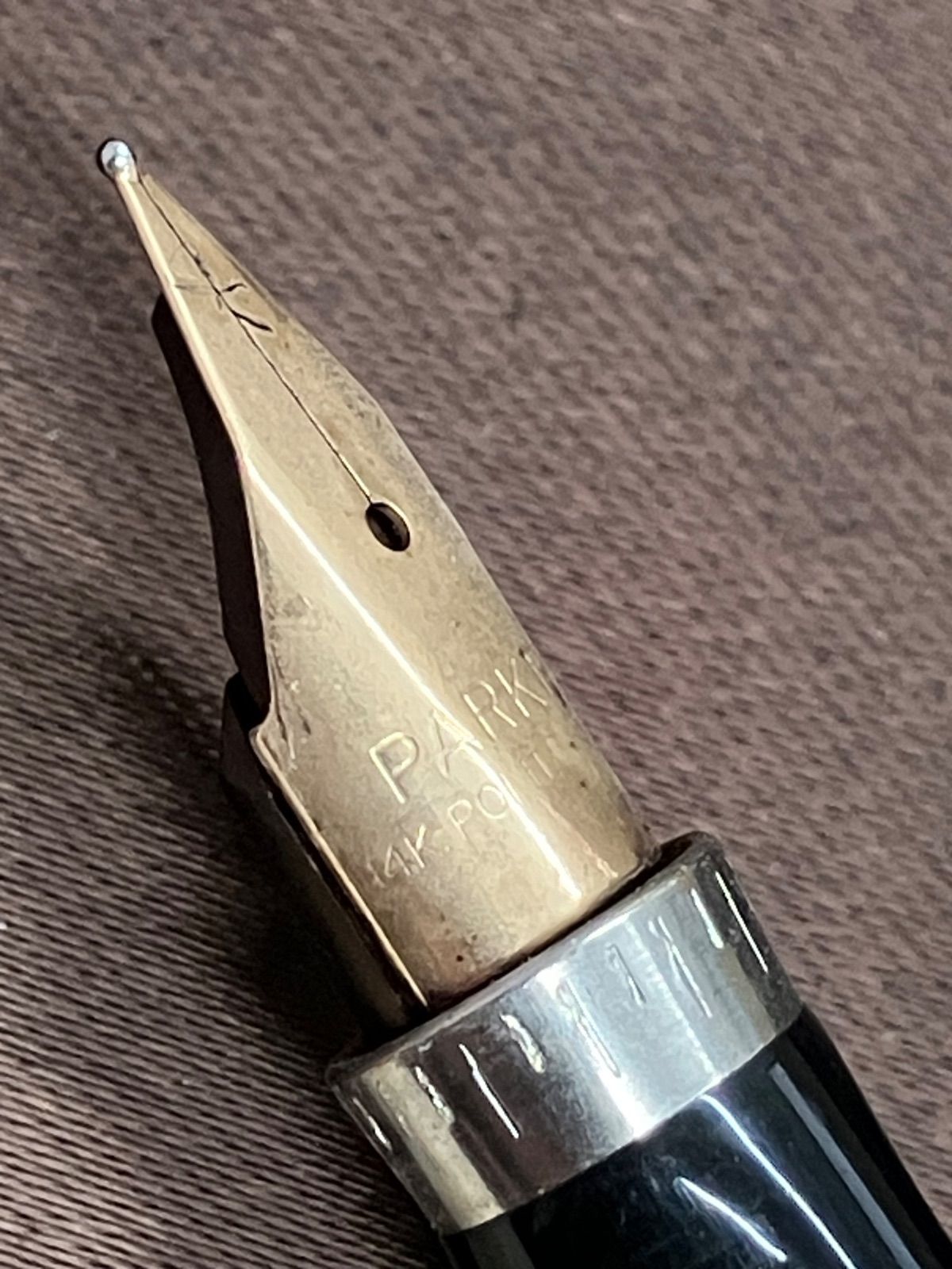 値下げ！英国 PARKER パーカー 万年筆 14K 箱付き ショップ 未使用