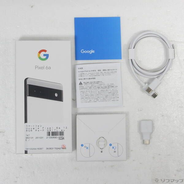 中古品〕 Google Pixel 6a 128GB チョーク GB17L au SIMフリー【198