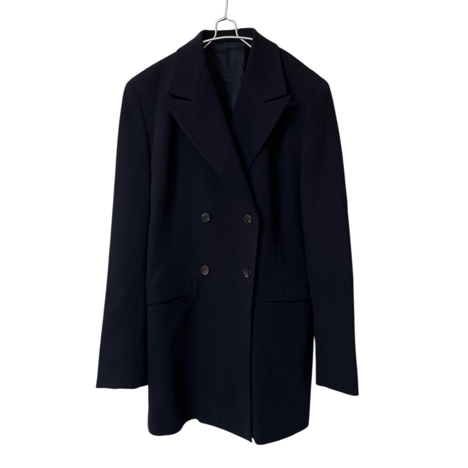 Y’s　ワイズ　ヨウジヤマモト　ウール　ダブルブレストジャケット　ブラック　美品 Z1612【美品】Y's bis yohji yamamoto ワイズ ダブルブレスト