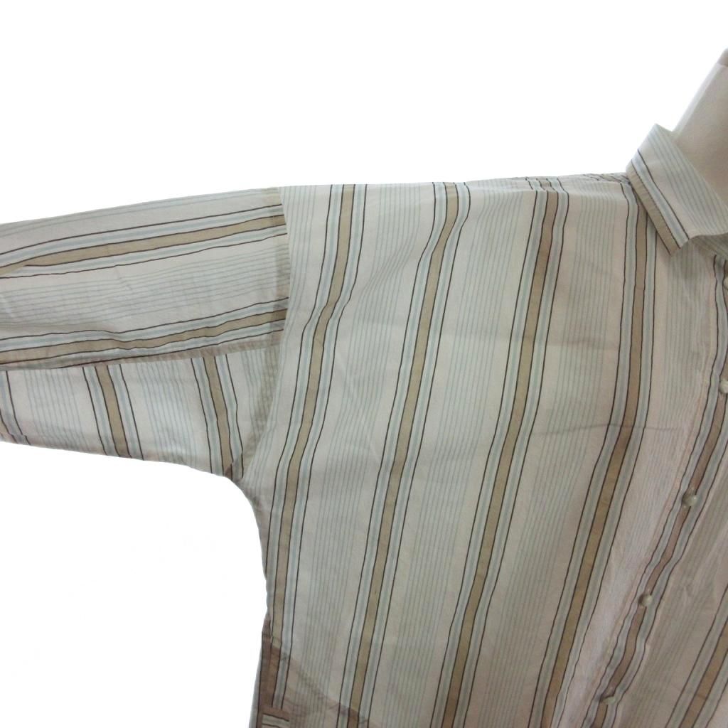 マックスマーラ MAX MARA シャツ ワンピース ストライプ ミディ丈 長袖