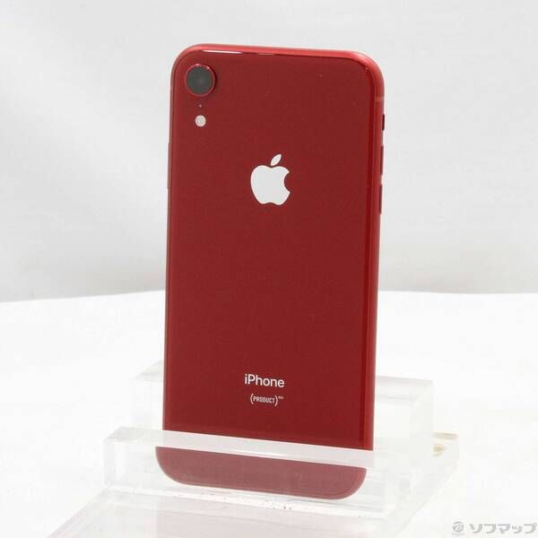 中古品〕 iPhoneXR 64GB プロダクトレッド MT062J／A SIMフリー【377