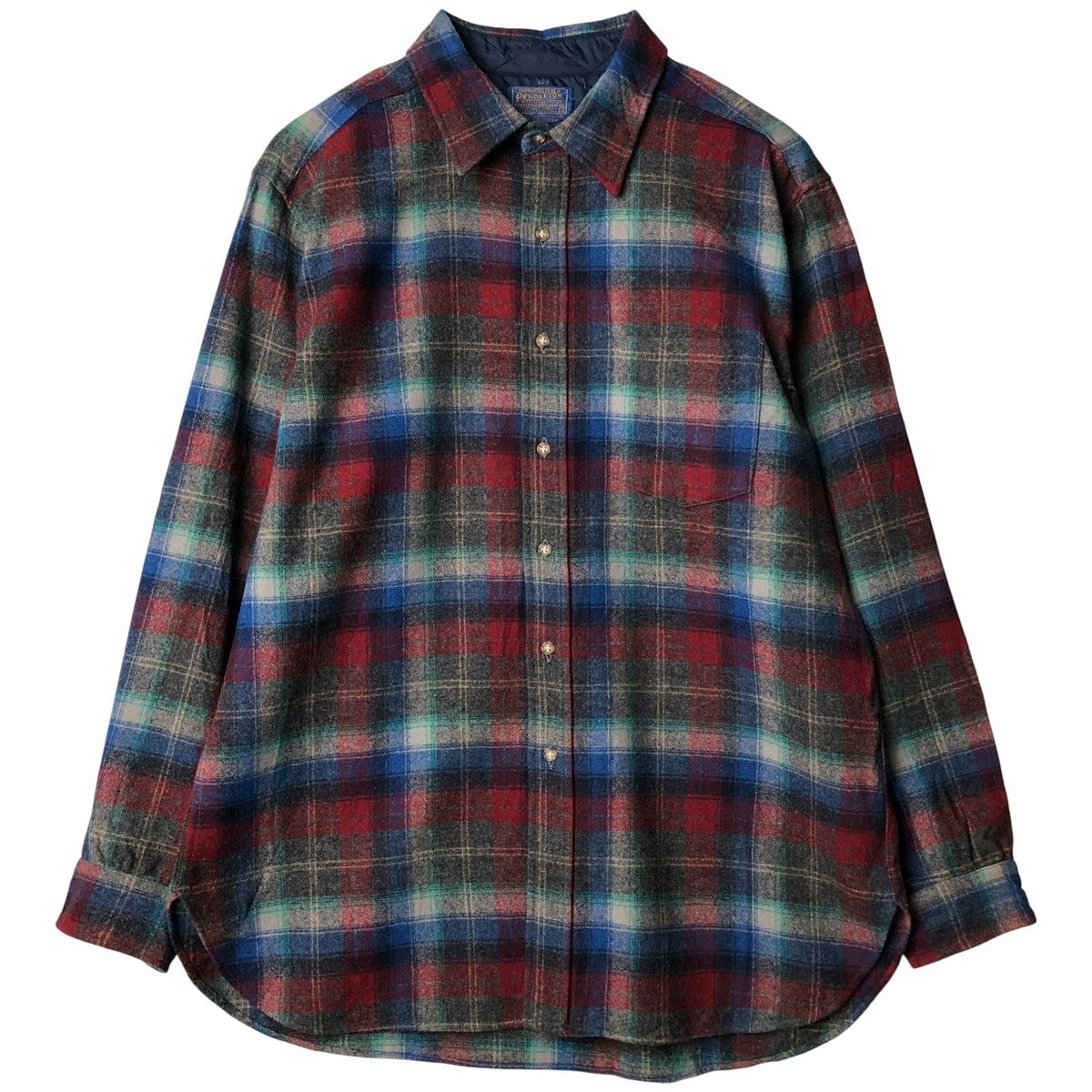 Pendleton 70s USA製 オンブレチェック ウールシャツ 古着 70年代 ペンドルトン PENDLETON オンブレチェック ウールシャツ