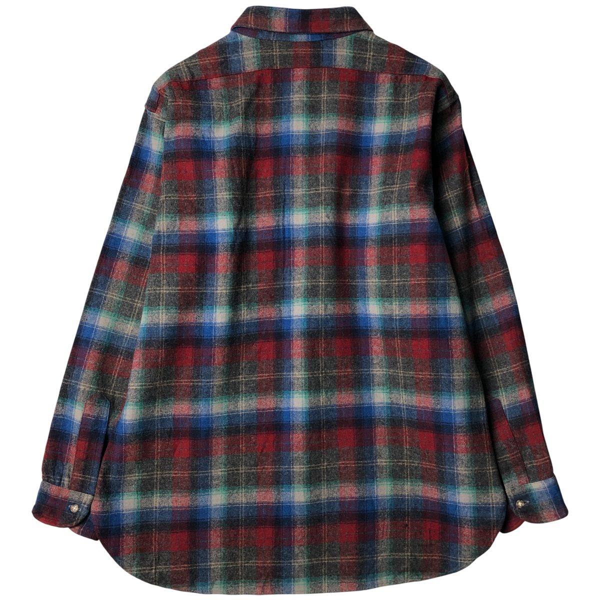 Pendleton 70s USA製シェルパ襟 オンブレウールジャケット古着M 70s