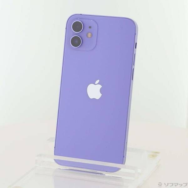 中古品〕 iPhone12 128GB パープル MJNJ3J／A SIMフリー【349】