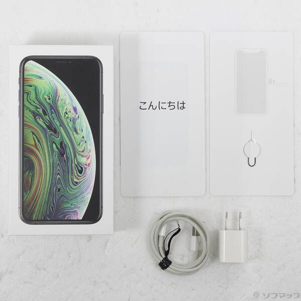 中古品〕 iPhoneXS 64GB スペースグレイ MTAW2J／A SIMフリー【262