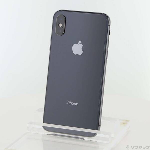IphoneXs 64GB スペースグレイ 中古 中古品〕 iPhoneXS 64GB スペースグレイ MTAW2J／A SIMフリー【262