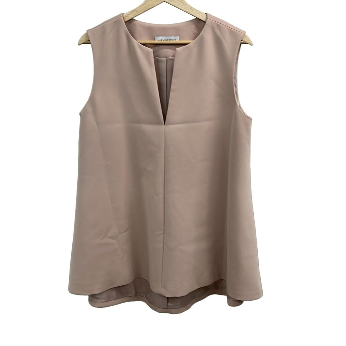 Aveniretoile アベニールエトワール チュニック サイズ38 M レディース ライトピンク Vネック ノースリーブ