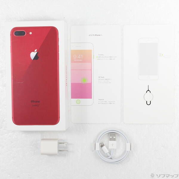 中古品〕 iPhone8 Plus 64GB プロダクトレッド MRTL2J／A SIMフリー