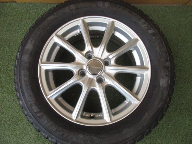  み エコフォルム 185 65 R 15 スタッドレスタイヤ４本SET フリード 4穴車 デミオ ノート カローラフィールダー 15インチ タイヤ ホイールセット