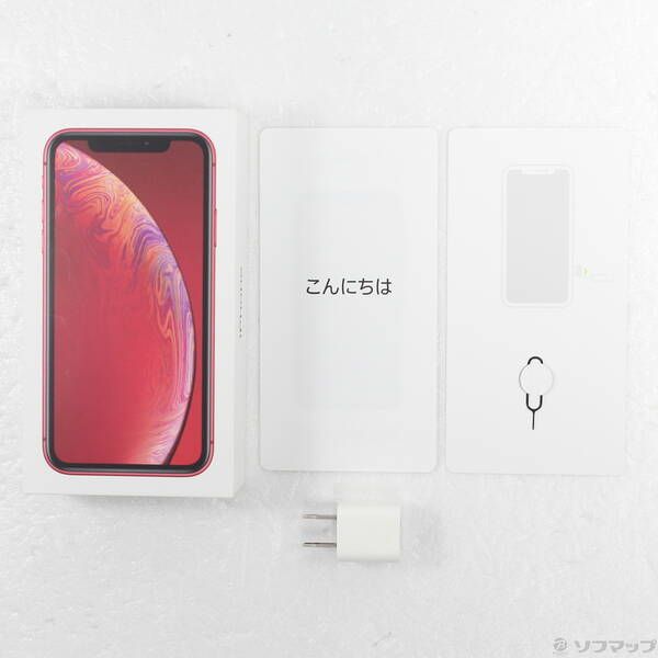 中古品〕 iPhoneXR 64GB プロダクトレッド MT062J／A SIMフリー【262