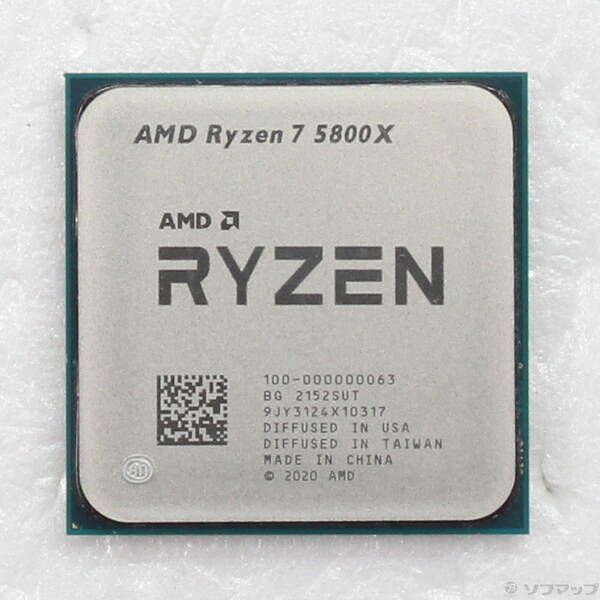 中古品　AMD Ryzen 7 5800x CPU 中古品〕 Ryzen 7 5800X 〔3.8GHz／SOCKET AM4〕【262】 - メルカリ