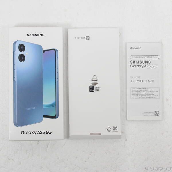 中古品〕 Galaxy A25 5G 64GB ブルー SC-53F docomo SIMフリー【258