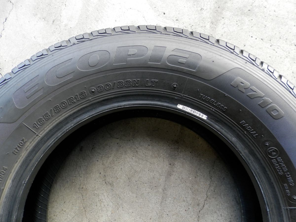 165/80R13 90/88N LT ブリヂストン ECOPIA R710 ラジアルタイヤ 4本SET