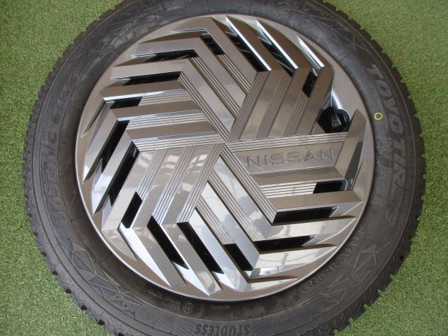 【値下げ中】日産純正スチール　ノート185/60R16　スタッドレス４本SET 中古】 送料込み 日産純正スチール ノート 185/60R16 スタッドレス