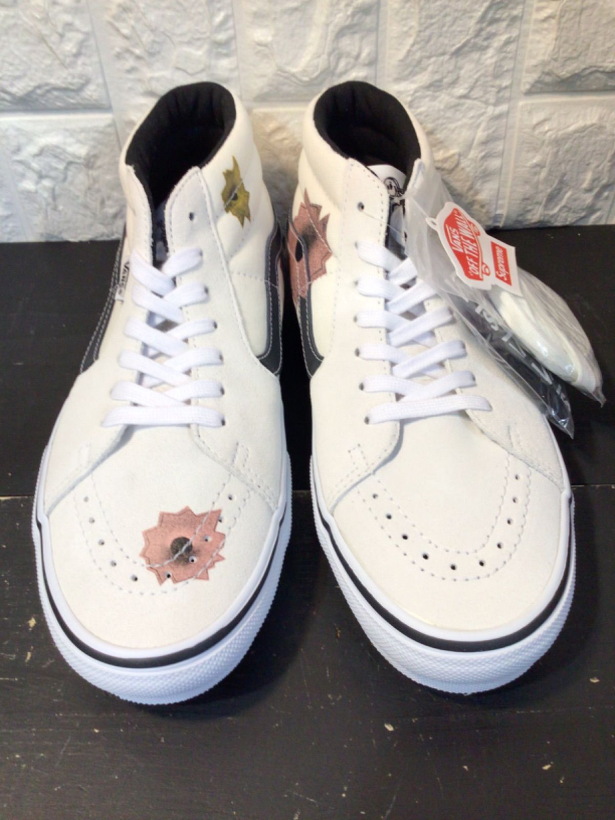 Nate Lowman × Supreme × VANS skate grosso mid 