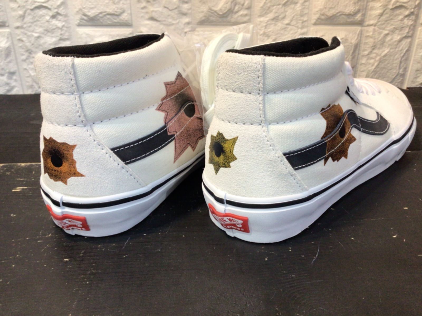 Nate Lowman × Supreme × VANS skate grosso mid 