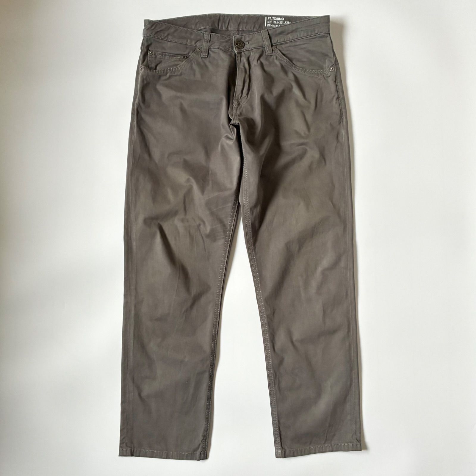 PT TORINO DENIM コットン シルク ストレッチ 5ポケットパンツ