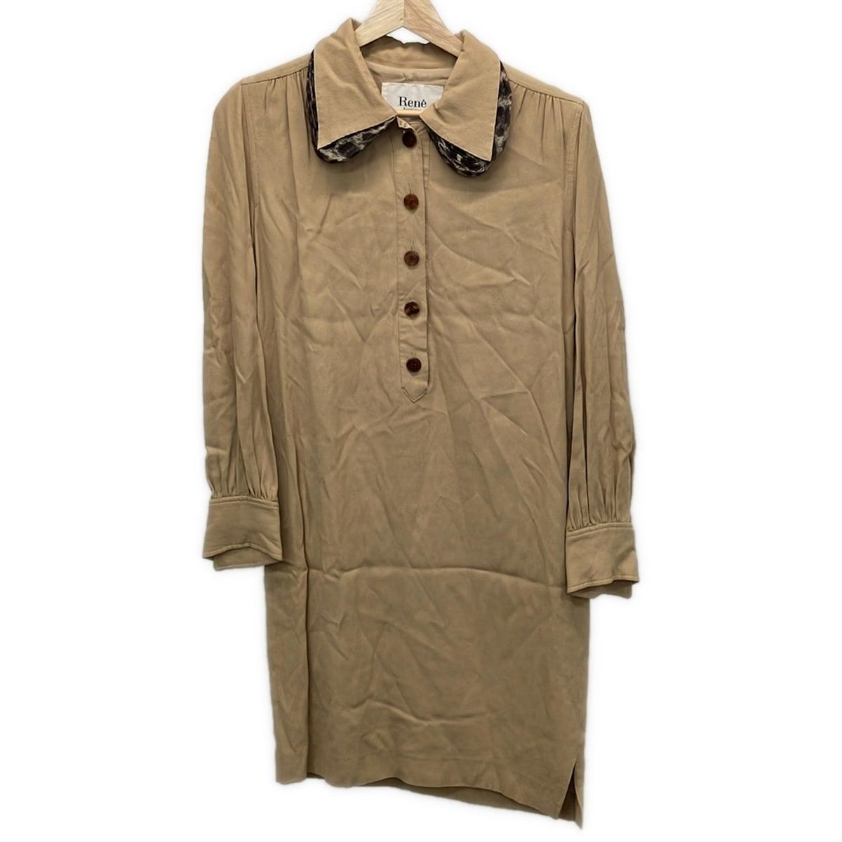 Rene(ルネ) ワンピース サイズ9 M レディース - ライトブラウン×ダーク