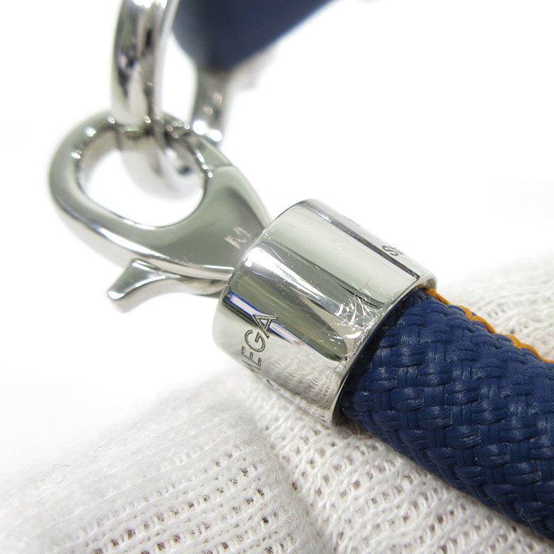  OMEGA オメガ アクア セイリング ブレスレット ネイビー シルバー サイズ M 134 ブレスレット アクセサリー