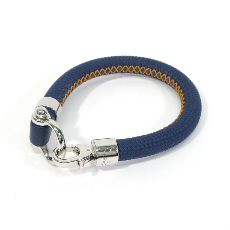 OMEGA オメガ アクア セイリング ブレスレット ネイビー シルバー サイズ M 134