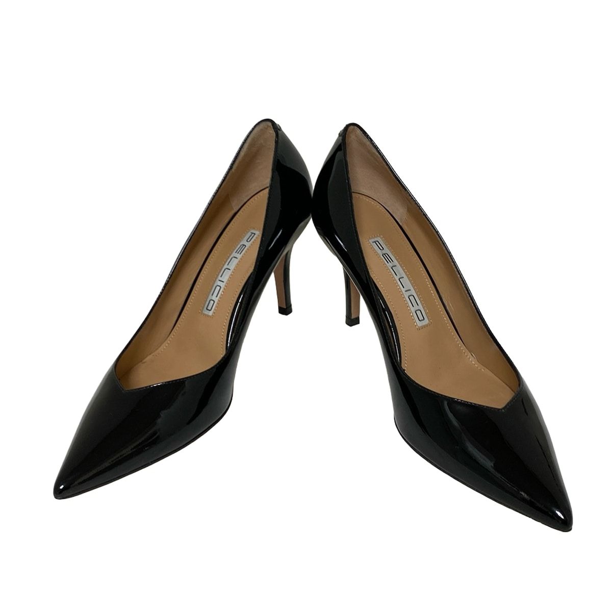 ペリーコ　PELLICO パンプス 37 PELLICO(ペリーコ) パンプス 37 1/2 レディース - 黒 レザー - メルカリ