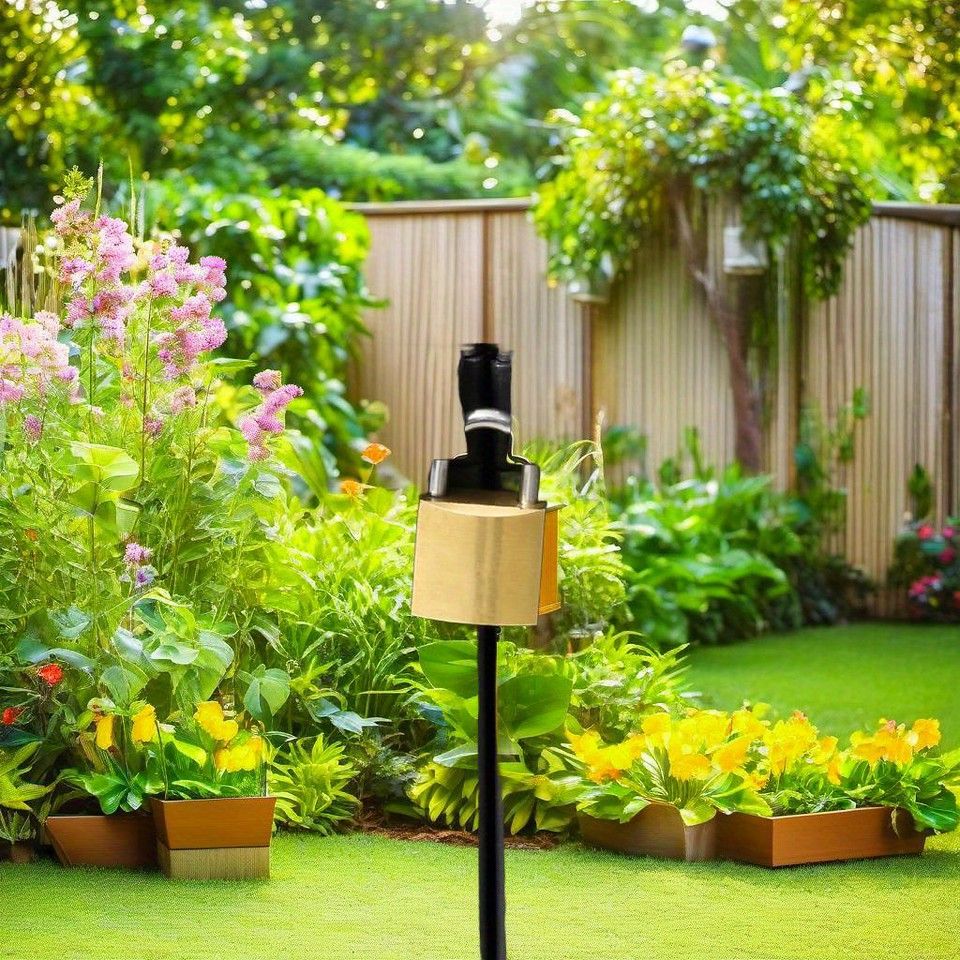 工具 ガーデニング用品収納 スタイリッシュなブラックガーデン収納キャビネット 棚板調節 ツール 機器 屋外用品の整理に 耐久性抜群