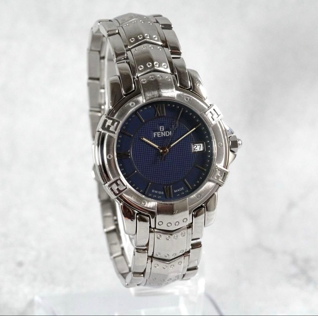 美品 FENDI フェンディ 3500G 腕時計 デイト FF ロゴ 稼働品 付属品完備】 FENDI フェンディ 3500G ズッカ FFロゴ 腕時計 ウォッチ