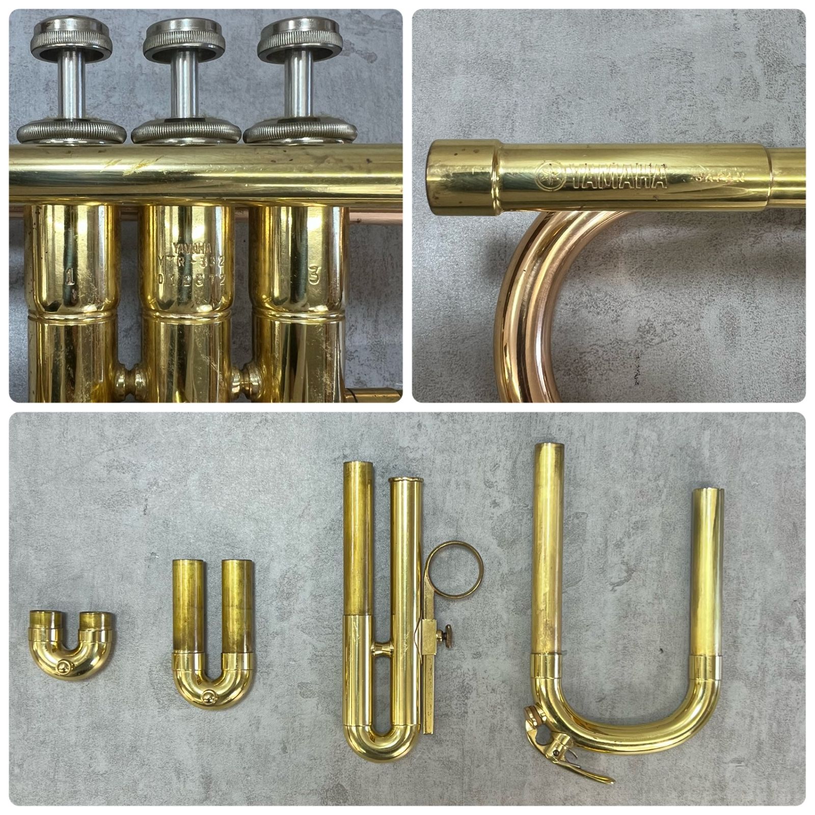 YAMAHA トランペット YTR-332 レッドブラス 赤ベル ラッカー ハード