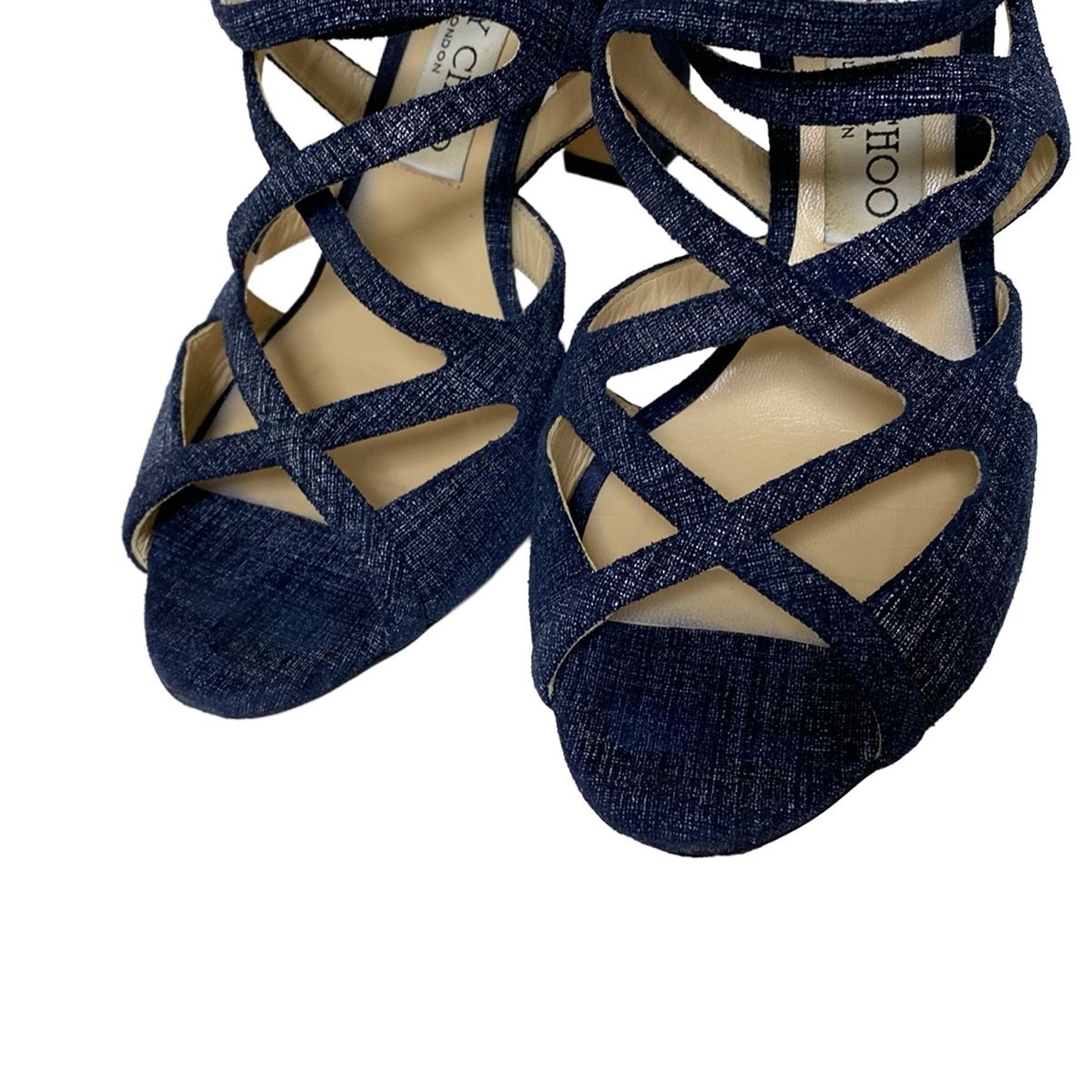 JIMMY CHOO(ジミーチュウ) パンプス 361/2 レディース - ネイビー