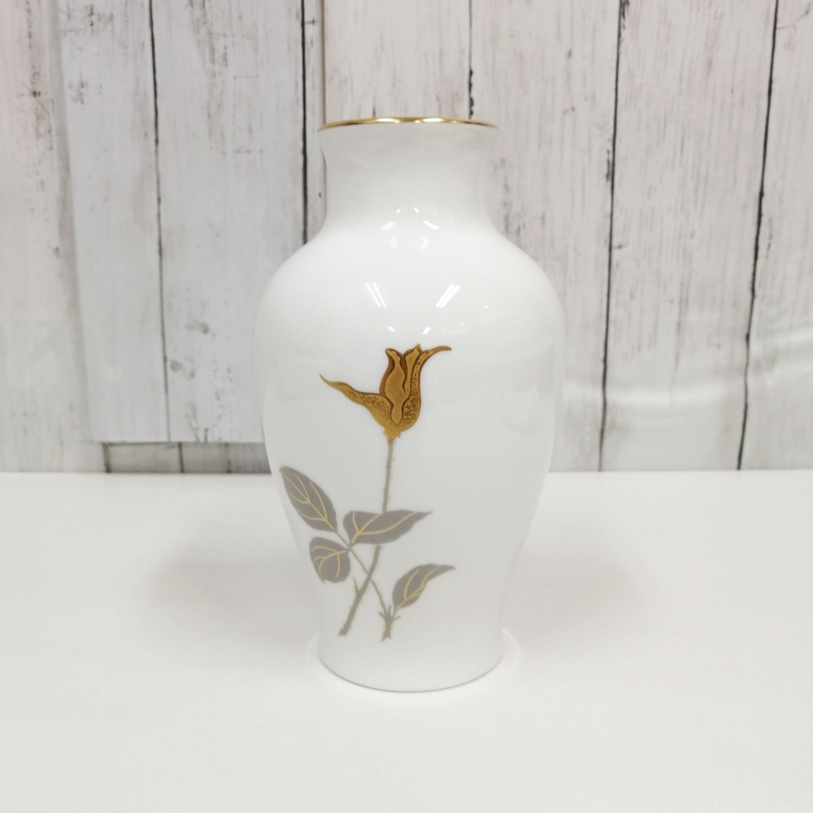 大倉陶園 金蝕バラ 花器 花瓶 - メルカリ