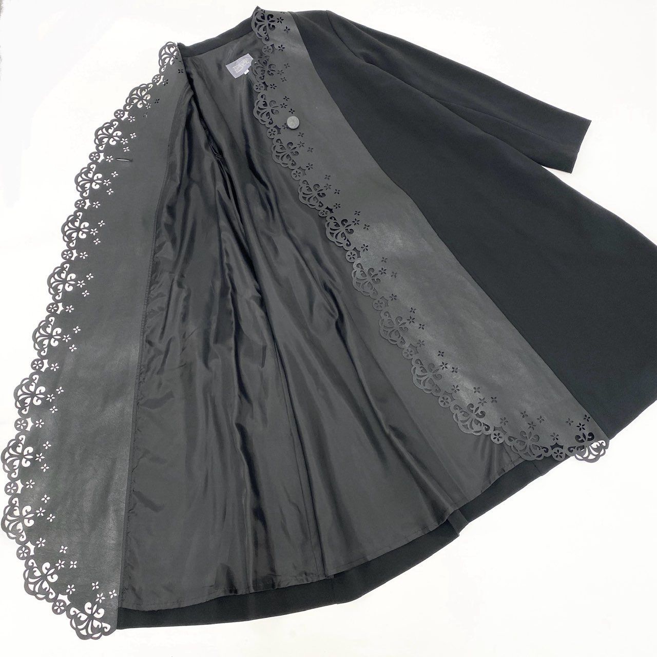 28k29 TOKUKO 1er VOL トクコプルミエヴォル レザー切替 ロングコート