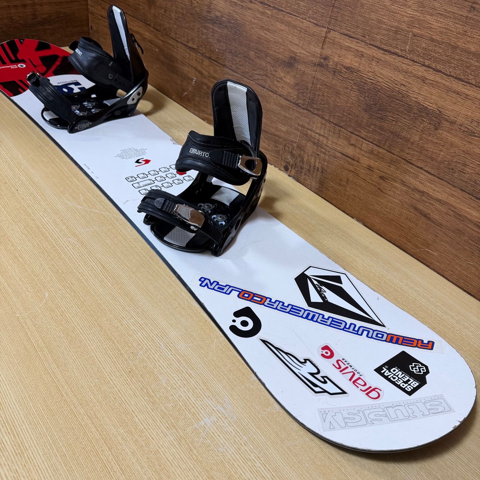 gray グレイ BURTON バートン ジュニア メンズ スノーボード2点セット