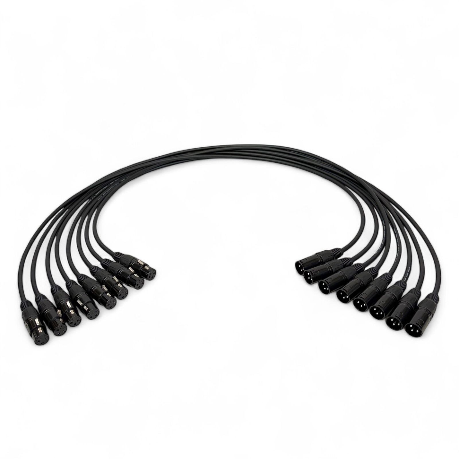 MOGAMI 2549 BLACK XLR マイクケーブル 1m 8本セット