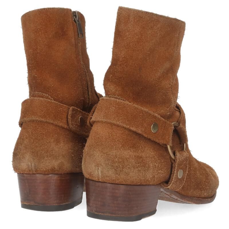 サンローランパリ D1443190 スエードハーネスリングブーツ メンズ 43