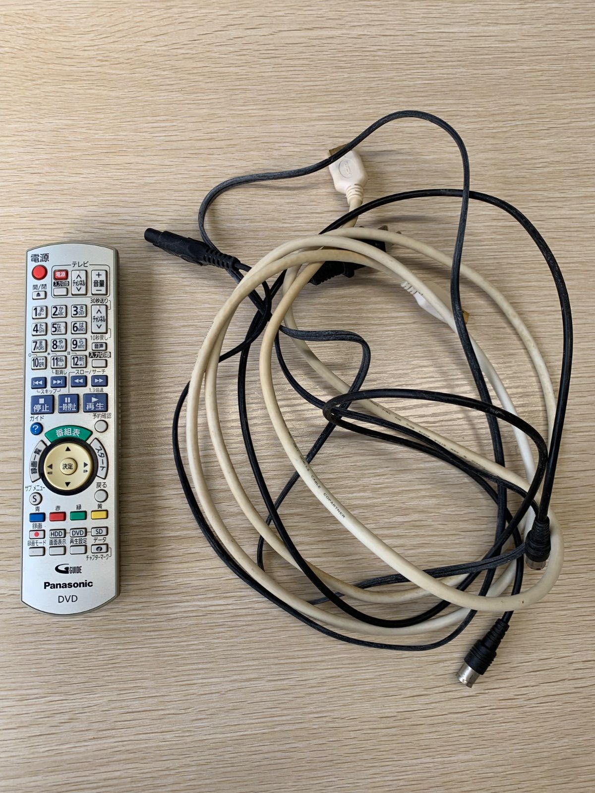 ジャンク品】Panasonic DMR-XE1 DIGA DVD/HDDレコーダー リモコン A728