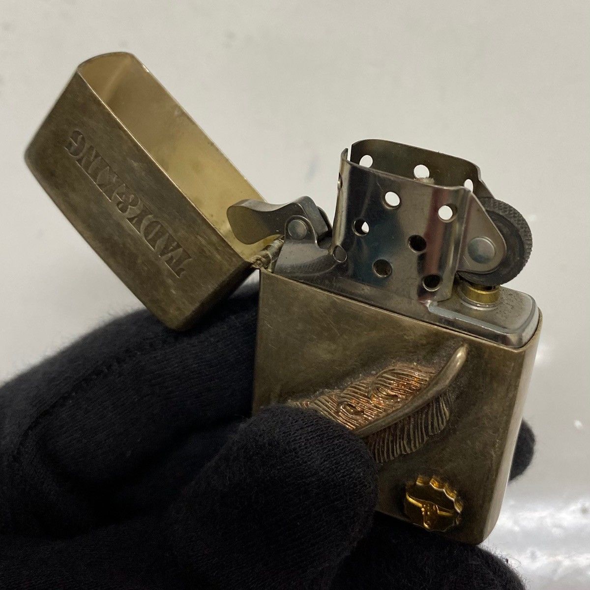 タディアンドキング TADY&KING Zippo シルバー フェザー ロングホーン