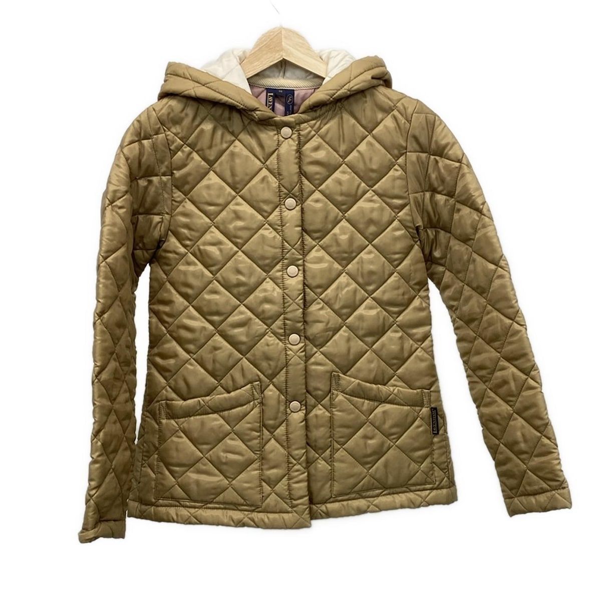 ラベンハム ブルゾン サイズ36 S レディース - ライトブラウン 長袖 中綿 キルティング 秋 冬