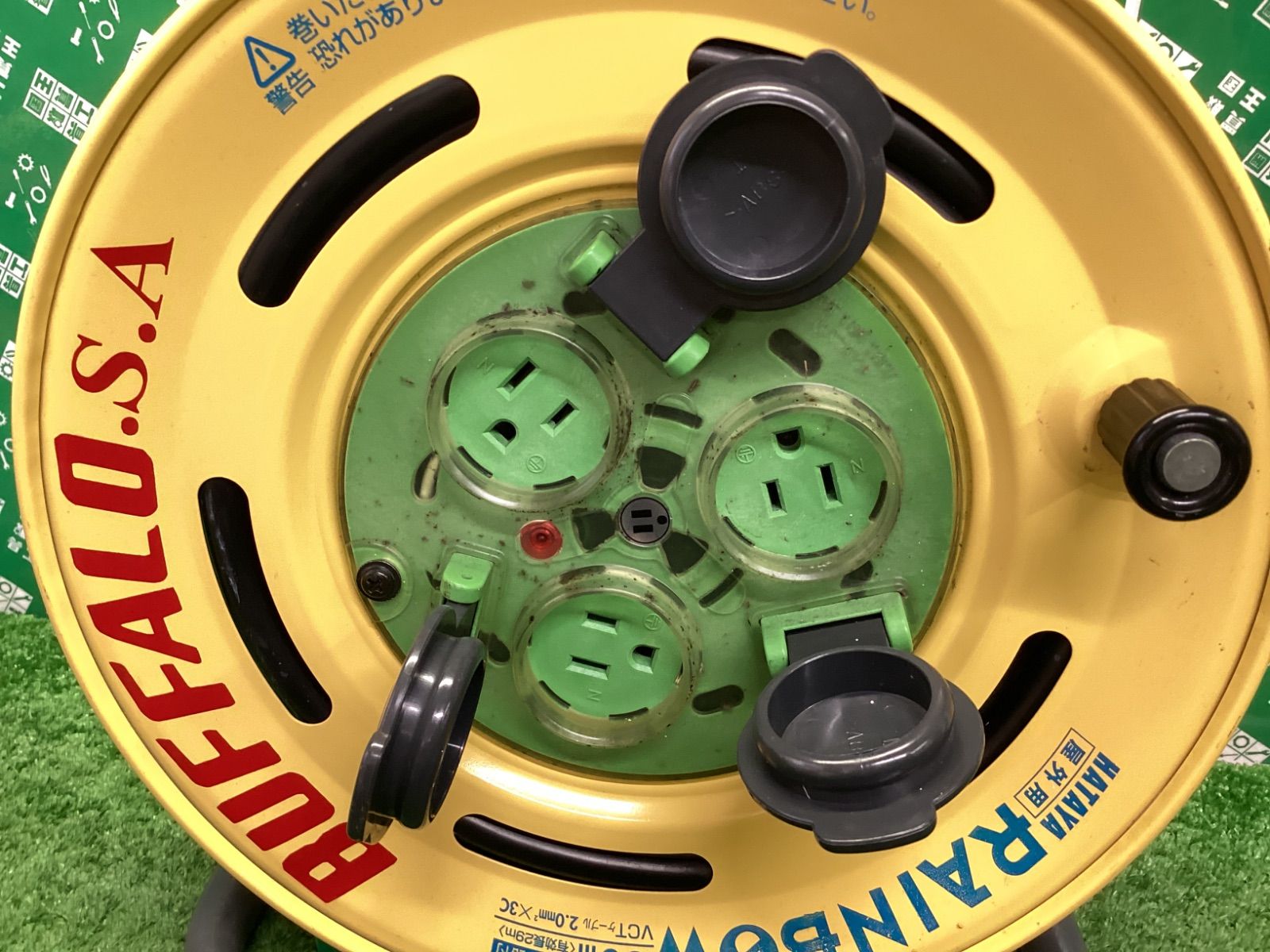 HATAYA ハタヤ 屋外用レインボーリール100 V型コードリール 有効長29 m BE-30 K