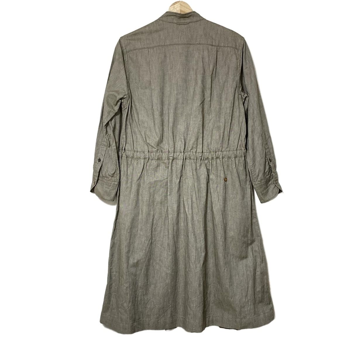 45 R フォーティーファイブ アール ワンピース レディース カーキ 長袖 ロング プリーツ