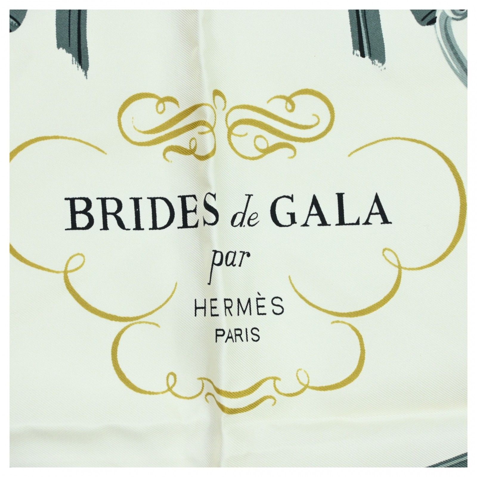 エルメス カレ90 スカーフ Brides de Gala 式典用馬勒 Aランク